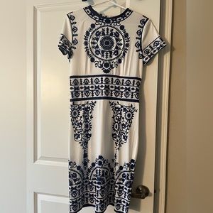 Replikate blue and white dress